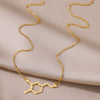 Wholesale Pendant Necklace Stainless Steel Geometric Caffeine Chemical Molecular Structure Electroplating Ochain For Women