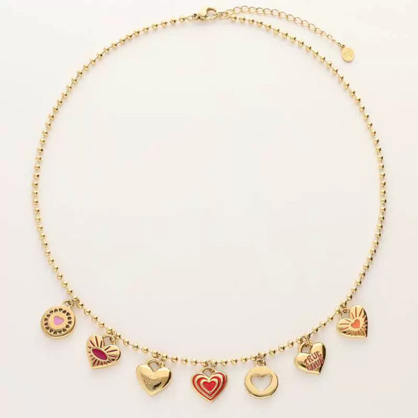 Wholesale Pendant Necklace Stainless Steel Geometric Furnace Vacuum Electroplated 18K Gold