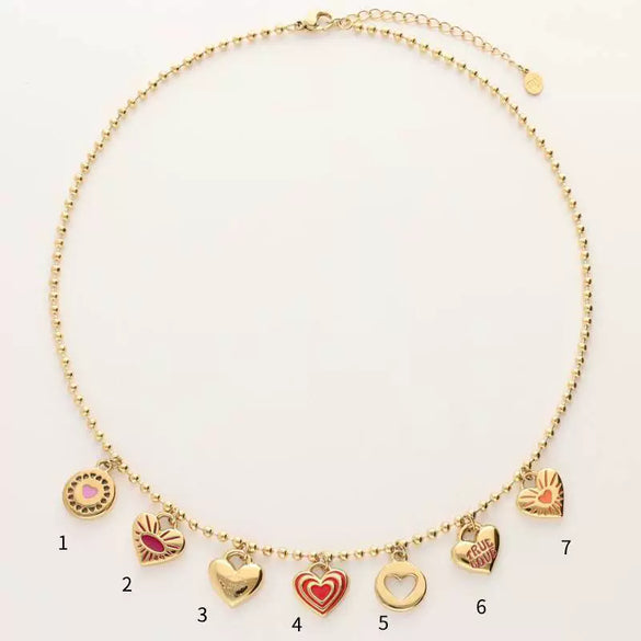 Wholesale Pendant Necklace Stainless Steel Geometric Furnace Vacuum Plated 18K Gold