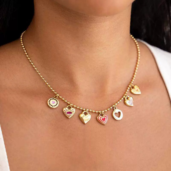 Wholesale Pendant Necklace Stainless Steel Geometric Furnace Vacuum Plated 18K Gold