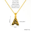 Wholesale Pendant Necklace Stainless Steel Gold Plated Letter Pattern For Unisex