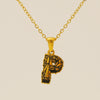 Wholesale Pendant Necklace Stainless Steel Gold Plated Letter Pattern For Unisex