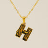 Wholesale Pendant Necklace Stainless Steel Gold Plated Letter Pattern For Unisex