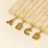 Wholesale Pendant Necklace Stainless Steel Gold Plated Letter Pattern For Unisex