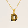Wholesale Pendant Necklace Stainless Steel Gold Plated Letter Pattern For Unisex
