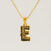 Wholesale Pendant Necklace Stainless Steel Gold Plated Letter Pattern For Unisex