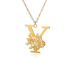 Wholesale Pendant Necklace Stainless Steel Gold Plated Letter Style Electroplated