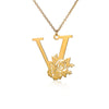 Wholesale Pendant Necklace Stainless Steel Gold Plated Letter Style Electroplated
