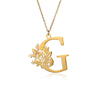Wholesale Pendant Necklace Stainless Steel Gold Plated Letter Style Electroplated