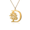 Wholesale Pendant Necklace Stainless Steel Gold Plated Letter Style Electroplated