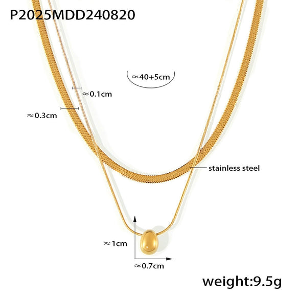 Wholesale Pendant Necklace 316L Stainless Steel Heart Shaped Hollow Zircon Letter Electroplated Light Luxury Style