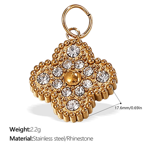 Wholesale Pendant Necklace 316L Stainless Steel 18K Gold Plated Electroplating Exaggerated Fashion Style