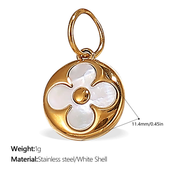 Wholesale Pendant Necklace 316L Stainless Steel 18K Gold Plated Electroplating Exaggerated Fashion Style