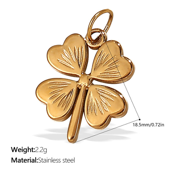 Wholesale Pendant Necklace 316L Stainless Steel 18K Gold Plated Electroplating Exaggerated Fashion Style
