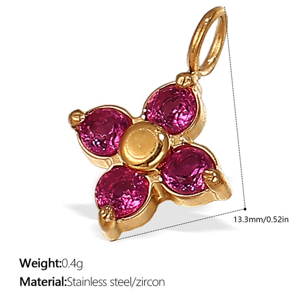 Wholesale Pendant Necklace 316L Stainless Steel 18K Gold Plated Electroplating Exaggerated Fashion Style