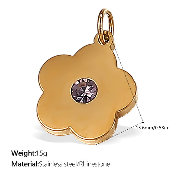 Wholesale Pendant Necklace 316L Stainless Steel 18K Gold Plated Electroplating Exaggerated Fashion Style
