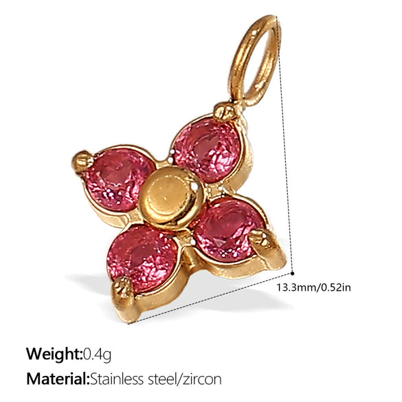 Wholesale Pendant Necklace 316L Stainless Steel 18K Gold Plated Electroplating Exaggerated Fashion Style