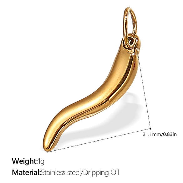 Wholesale Pendant Necklace 316L Stainless Steel 18K Gold Plated Electroplating Exaggerated Fashion Style