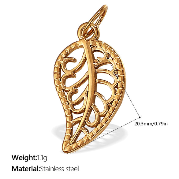 Wholesale Pendant Necklace 316L Stainless Steel 18K Gold Plated Electroplating Exaggerated Fashion Style