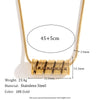 Wholesale Pendant Necklace Stainless Steel 18K Gold Plated Geometric Spiral Spring Women