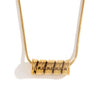 Wholesale Pendant Necklace Stainless Steel 18K Gold Plated Geometric Spiral Spring Women