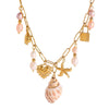 Wholesale Pendant Necklace Stainless Steel Pearl Hammer Starfish Conch Love Geometric Electroplating For Women