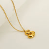 Wholesale Pendant Necklace Stainless Steel Titanium Steel Cross Chain With Letter Pattern Polishing Style For Unisex
