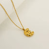 Wholesale Pendant Necklace Stainless Steel Titanium Steel Cross Chain With Letter Pattern Polishing Style For Unisex