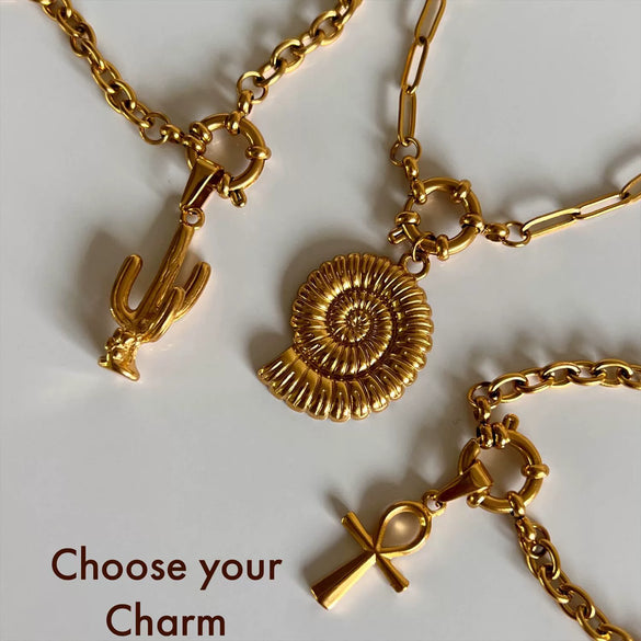 Wholesale Pendant Necklace Stainless Steel Titanium Steel Cross Starfish Electroplating Ocean Element Beach Style Unisex Twelve Constellations