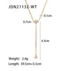 Wholesale Pendant Necklace Stainless Steel Titanium Steel Crown Set With White Zircon Geometric Style Electroplated For Women