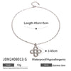 Wholesale Pendant Necklace Stainless Steel Titanium Steel Flower Circle Electroplated Jewelry