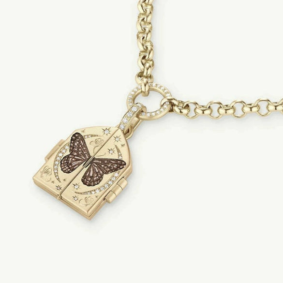 Wholesale Pendant Necklace Stainless Steel Titanium Steel Geometric Handpainted Electroplated Women's