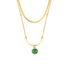 Wholesale Pendant Necklace Stainless Steel Titanium Steel Geometric 18K Gold Plated Light Luxury Style