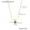 Wholesale Pendant Necklace Stainless Steel Titanium Steel Geometric 18K Gold Plated Light Luxury Style