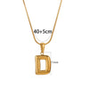Wholesale Pendant Necklace Stainless Steel Titanium Steel Geometric Letter Pattern Polished