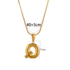 Wholesale Pendant Necklace Stainless Steel Titanium Steel Geometric Letter Pattern Polished
