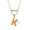 Wholesale Pendant Necklace Stainless Steel Titanium Steel Geometric Letter Pattern Polished