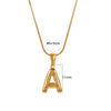 Wholesale Pendant Necklace Stainless Steel Titanium Steel Geometric Letter Pattern Polished