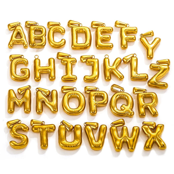 Wholesale Pendant Necklace Stainless Steel Titanium Steel Geometric Letter Pattern Polished