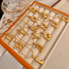 Wholesale Pendant Necklace Stainless Steel Titanium Steel Geometric Letter Pattern Polished