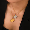 Wholesale Pendant Necklace Stainless Steel Titanium Steel Geometric Love Book Style Electroplated Women's