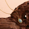 Wholesale Pendant Necklace Stainless Steel Titanium Steel Geometric Retro 18K Gold Plated