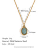 Wholesale Pendant Necklace Stainless Steel Titanium Steel Geometric Retro 18K Gold Plated
