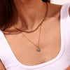 Wholesale Pendant Necklace Stainless Steel Titanium Steel Geometric Retro 18K Gold Plated