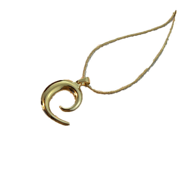 Wholesale Pendant Necklace Stainless Steel Titanium Steel U Shaped Retro Electroplated Versatile Jewelry Unisex