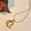 Wholesale Pendant Necklace Stainless Steel Titanium Steel U Shaped Retro Electroplated Versatile Jewelry Unisex
