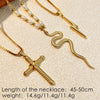 Wholesale Pendant Necklace Stainless Steel Titanium Steel Ushaped Retro Minimalist Electroplating Jewelry Unisex