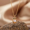 Wholesale Pendant Necklace 925 Sterling Silver Natural Gem Freshwater Pearl Geometric U Shaped 18K Gold Plated For Women