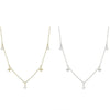 Wholesale Pendant Necklace 925 Sterling Silver Water Drop Octagonal Star Flower Electroplated For Women