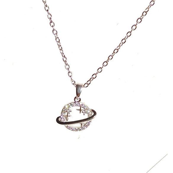 Wholesale Pendant Necklace Titanium Steel Copper Star Smiley Face Small Planet Electroplated For Women